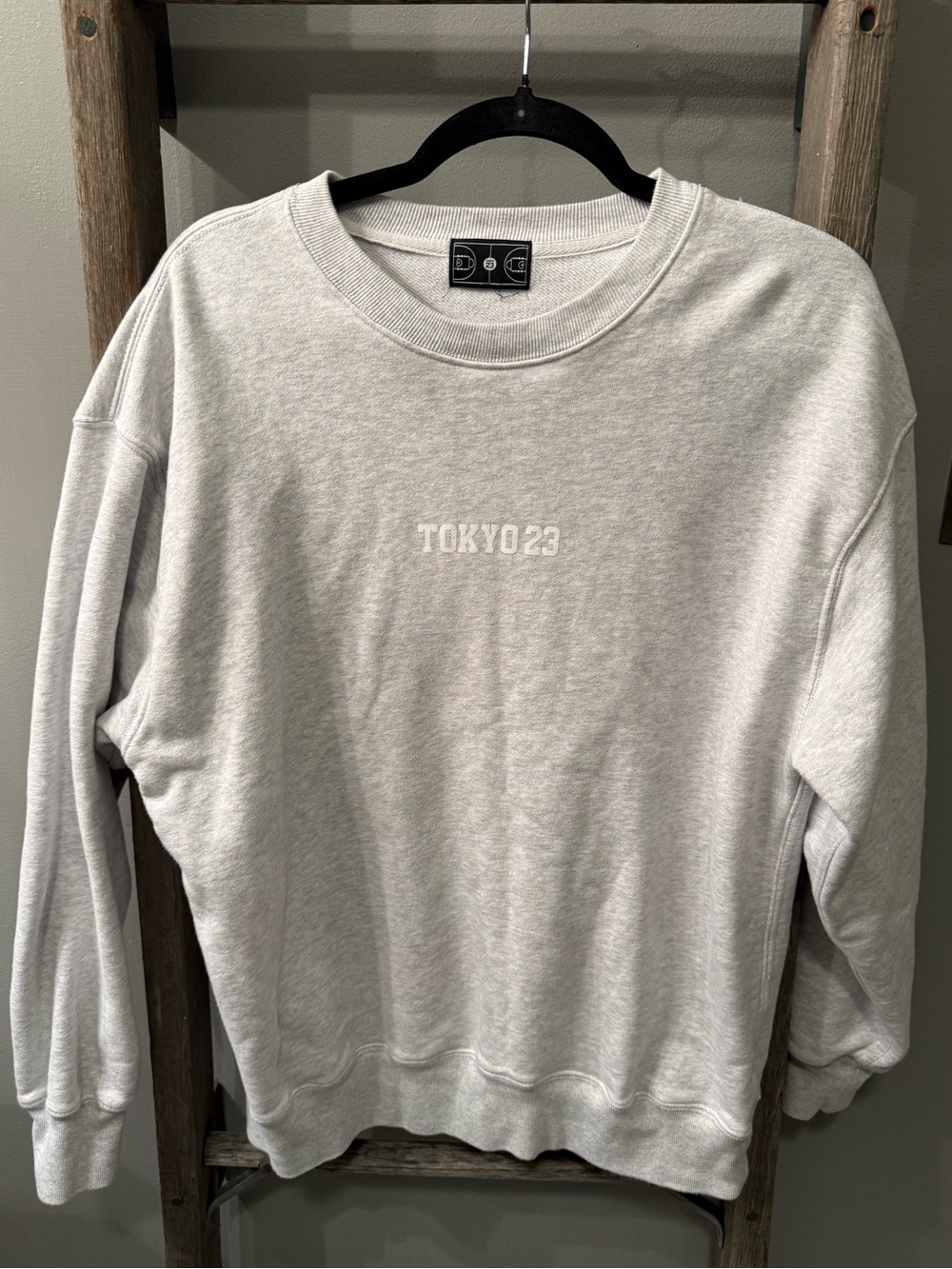 Tokyo 23, RARE Crewneck Sweatshirt - Minimal Chest Logo, no size tag, but medium
